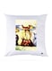 Printed Pillow Case polyester White 30x30cm