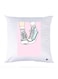 Printed Pillow Case polyester White 30x30cm