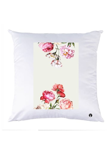 Printed Pillow Polyester White 30x30cm