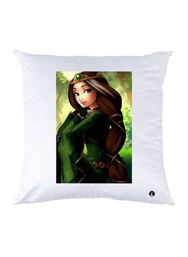 Printed Pillow Case polyester White 30x30cm