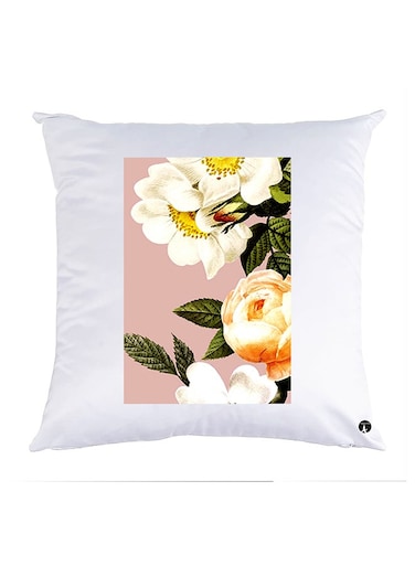 Printed Pillow Case polyester White 30x30cm