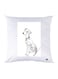 Printed Pillow polyester White 30x30cm