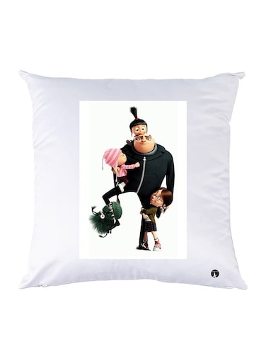 Printed Pillow Case polyester White 30x30cm