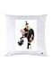 Printed Pillow Case polyester White 30x30cm
