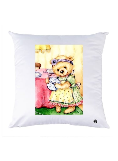 Printed Pillow Polyester Multicolour 30x30cm