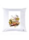 Printed Pillow Case polyester White 30x30cm