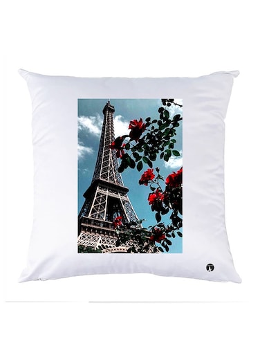 Printed Pillow Case polyester White 30x30cm