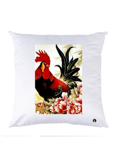 Printed Pillow Case Polyester White 30x30cm