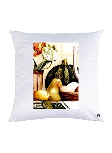Printed Pillow polyester White 30x30cm