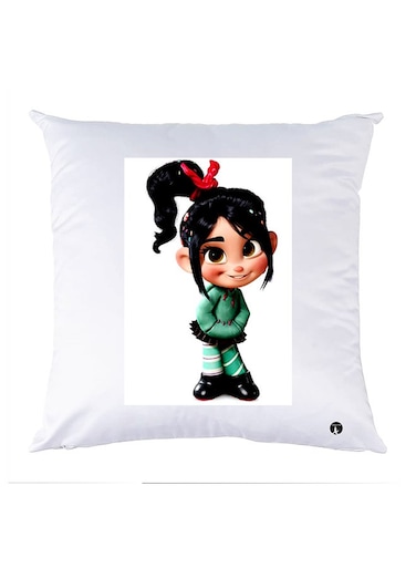 Printed Pillow Case polyester White 30x30cm