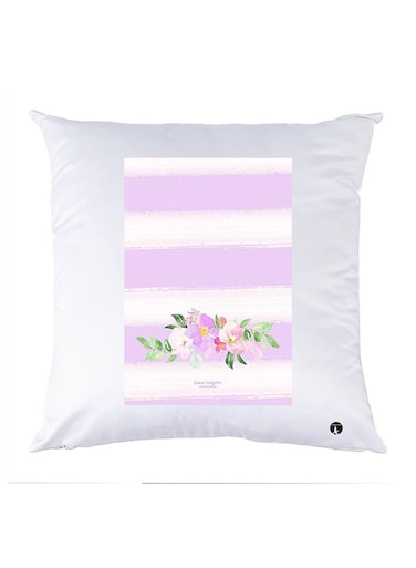 Printed Pillow polyester White 30x30cm