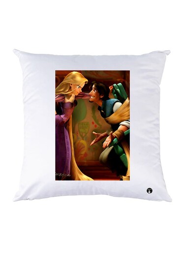 Printed Pillow Case polyester White 30x30cm