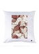 Printed Pillow polyester White 30x30cm