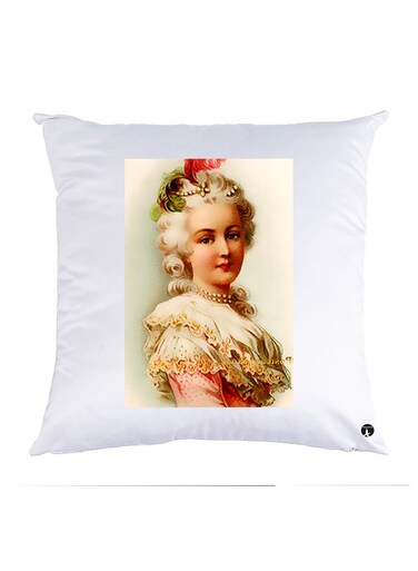 Printed Pillow Case polyester White 30x30cm