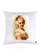 Printed Pillow Case polyester White 30x30cm