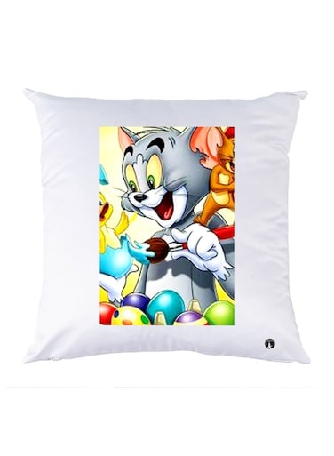 Printed Decorative Pillow Multicolour 30x30cm