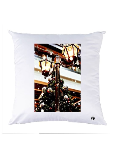 Printed Pillow Case polyester White 30x30cm
