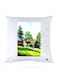 Printed Pillow Case polyester White 30x30cm