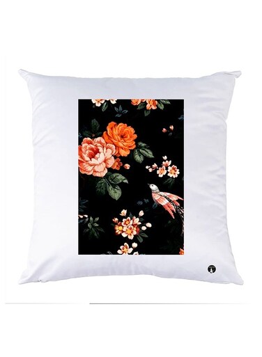 Printed Pillow Polyester White 30x30cm