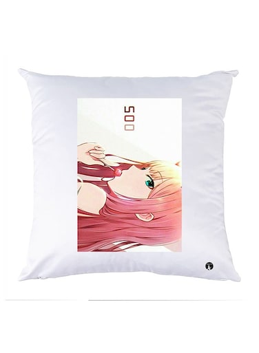Printed Pillow Case polyester White 30x30cm