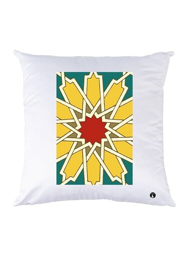 Printed Pillow Case polyester White 30x30cm