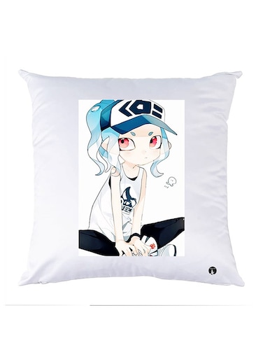 Printed Pillow Case polyester White 30x30cm