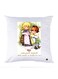 Printed Pillow Case polyester White 30x30cm