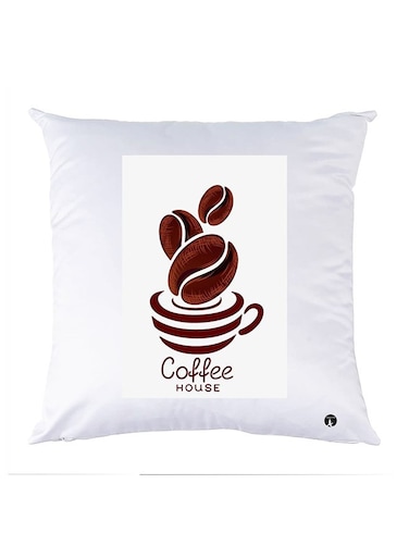 Printed Pillow Case polyester White 30x30cm