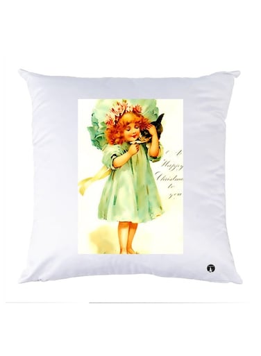 Printed Pillow Polyester Multicolour 30x30cm