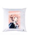 Printed Pillow Polyester White 30x30cm
