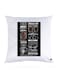 Printed Pillow polyester White 30x30cm