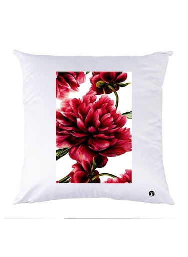 Printed Pillow Polyester White
