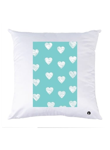 Printed Pillow polyester White 30x30cm