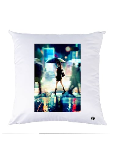 Printed Decorative Pillow Multicolour 30x30cm