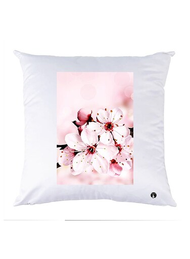 Printed Pillow Case polyester White 30x30cm