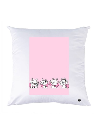 Printed Pillow polyester White 30x30cm