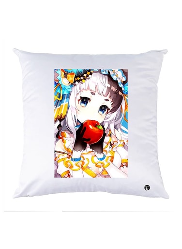 Printed Pillow Case polyester White 30x30cm