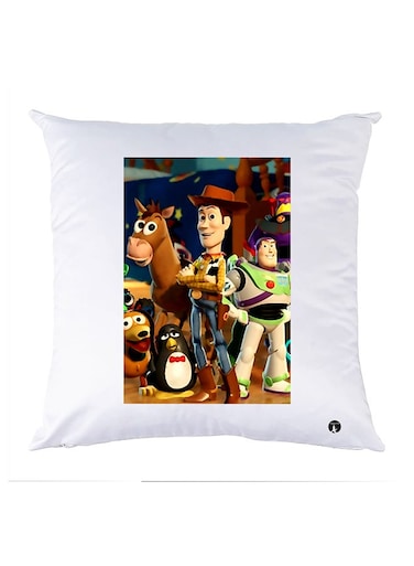 Printed Pillow Case polyester White 30x30cm