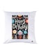 Printed Pillow polyester White 30x30cm