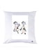 Printed Pillow Polyester White 30x30cm