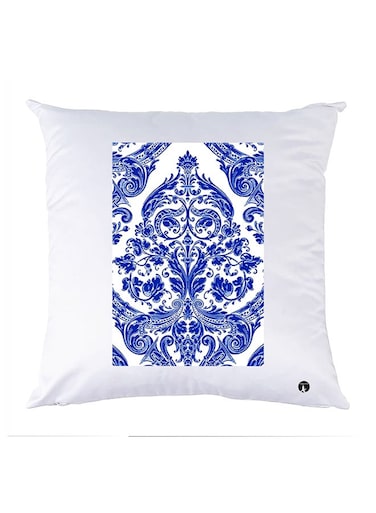 Printed Pillow Case polyester White 30x30cm