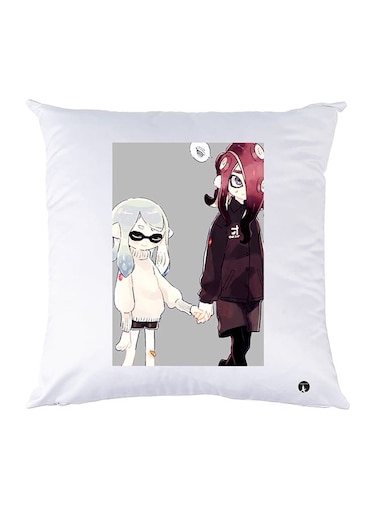 Printed Pillow Case polyester White 30x30cm