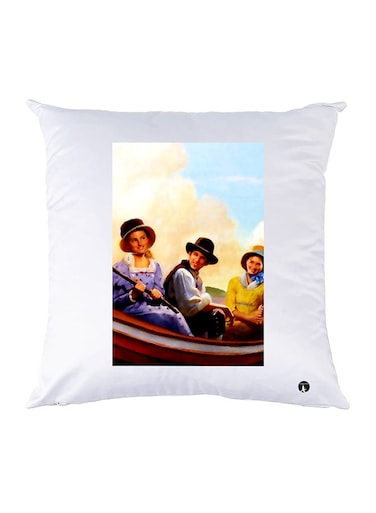 Printed Pillow Case polyester White 30x30cm
