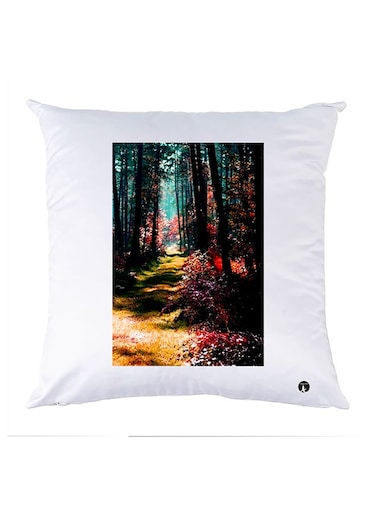 Printed Pillow Case polyester White 30x30cm