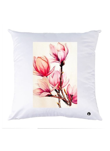 Printed Pillow Polyester White 30x30cm