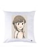 Printed Pillow Case polyester White 30x30cm
