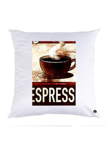 Printed Pillow polyester White 30x30cm