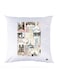 Printed Pillow Case polyester White 30x30cm