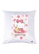 Hello Kitty Printed Decorative Throw Pillow White/Pink/Yellow 30x30cm