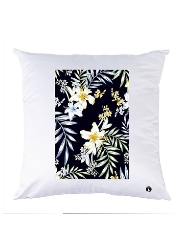 Printed Pillow Polyester White 30x30cm